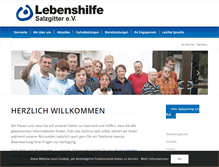Tablet Screenshot of lebenshilfe-sz.de